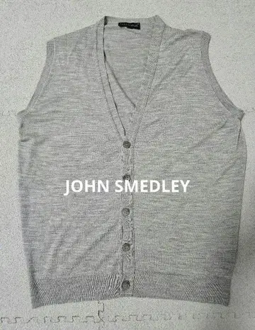 JOHN SMEDLEY 존스메들리 그레이 하이 게이지 니트 베스트