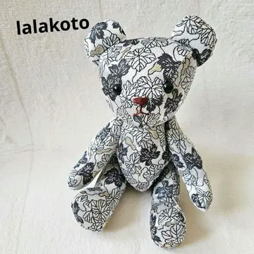 [ lalakoto ] 니시진 금란 일본풍 곰 봉제 인형 일본제