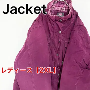 YBF51 [US 수입] BERNE 여성용 자켓 [2XL] 긴팔 보라색