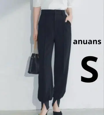 anuans 아뉴앙스 핀턱 조거 팬츠 S 사이즈 블랙