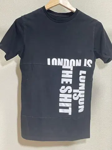 KATHARINE HAMNETT 로고 프린트 T셔츠 S 블랙