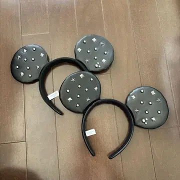 미키마우스 귀 모양 머리띠 블랙