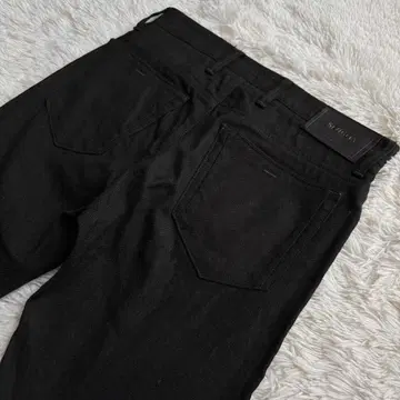 새상품급 시빌리아 데님 팬츠 3D 로고 이탈리아제 카키 가죽 패치