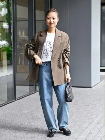 JOURNAL STANDARD relume 커브 라인 데님