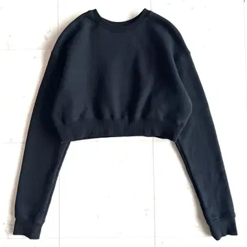 yo BIOTOP Short sweatshirt 블랙 맨투맨