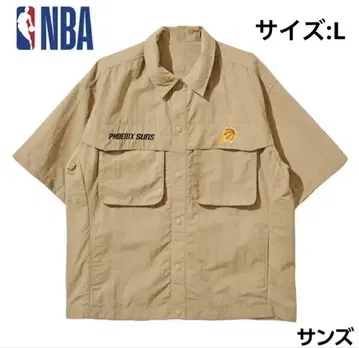 NBA PHOENIX SUNS 하프 셔츠 베이지