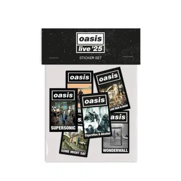 oasis live 스티커 6개