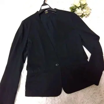 로페 노카라 자켓 네이비 포멀 38