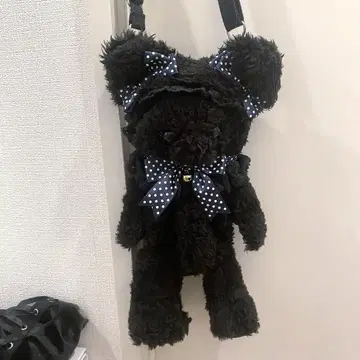 [레어품] Baby 고양이쿠먀짱 미니백 블랙 x 파랑