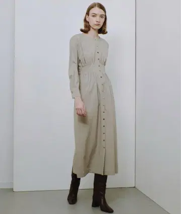 allureville 트로 스트레치 허리 턱 원피스 새상품급