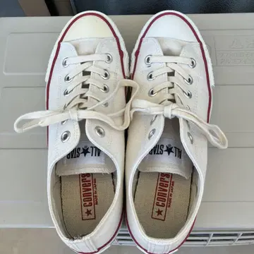 컨버스 올스타 화이트 레드 밑창