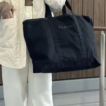 택 포함 새상품 L.L.Bean 그로서리 토트 블랙
