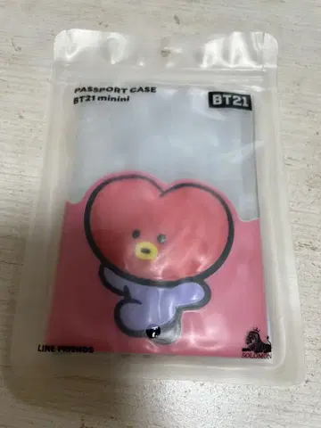 BT21 minini TATA 여권 케이스 여권 커버