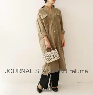 JOURNAL STANDERD relume 셔츠 코듀로이 롱 원피스
