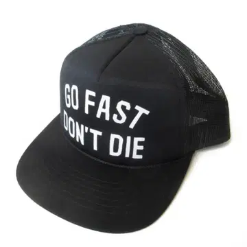 새상품 GO FAST DON'T DIE 메쉬 캡 블랙