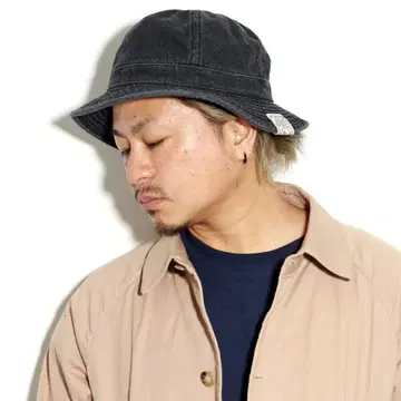 새상품 schott 데님 메트로햇 블랙 free 사이즈