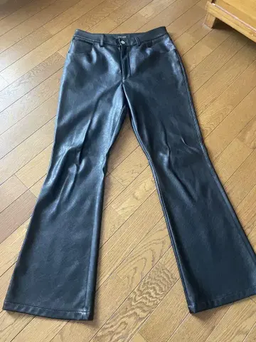 LAST NEST / leather wide pants L 사이즈