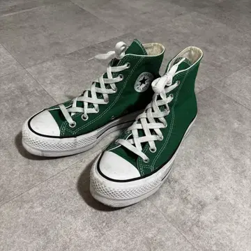 컨버스 하이컷 스니커즈 그린