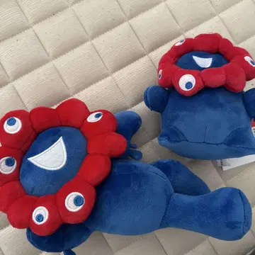 미야쿠미야쿠 봉제 인형 2개 세트 통통 인형 눕기 인형 만박