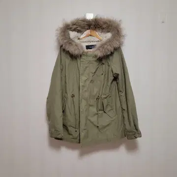 mystic 후드 부착 모즈 코트