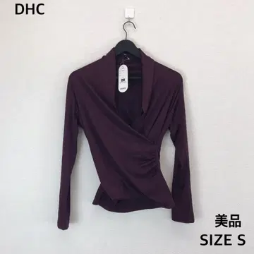 택 포함 새상품 DHC 퍼플 긴팔 카슈쿨 상의 사이즈 S