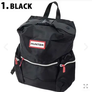 [ 새상품급 ] HUNTER 백팩 블랙 나일론