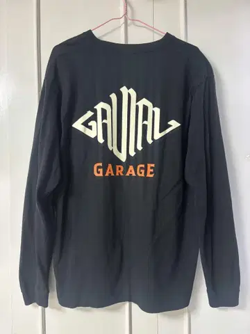 GAVIAL GARAGE 프린트 롱T 블랙 L