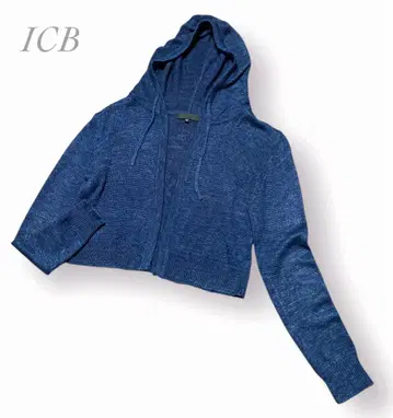 새상품급 ICB 아이시비 린넨100% 후드 가디건 숏 기장
