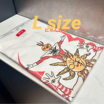[ 한정판 ] 대장편 타로맨 T셔츠 화이트 L 사이즈