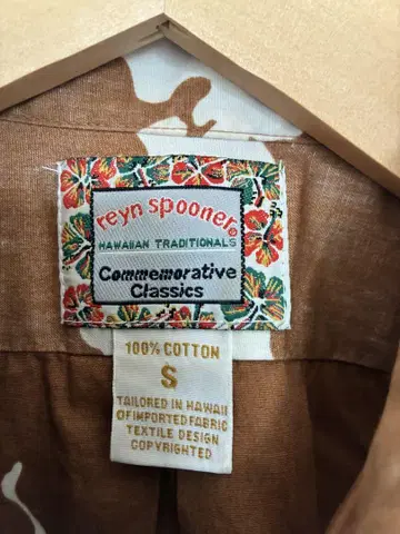 Reyn Spooner 알로하 셔츠 100% 코튼