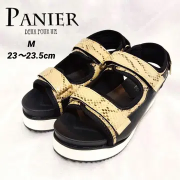 새상품 PANIER 파니에 스포츠 샌들 블랙/베이지 M 23~23.5