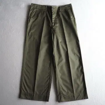 AT LAST&CO 아뜨라스트 올리브 코튼 치노 트라우저 W34