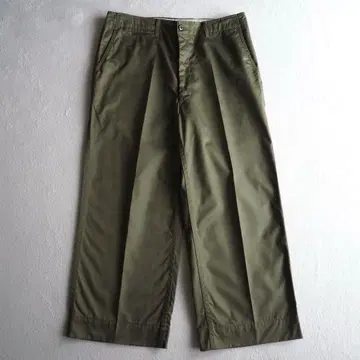 AT LAST&CO 아뜨라스트 올리브 코튼 치노 트라우저 W34