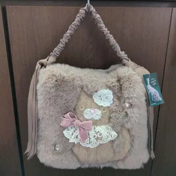 다이아몬드를 찾았어 고양이 퍼 백 핸드백 고양이
