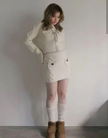 andmary Snow knit set up