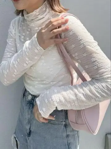jumelle sheer highneck top