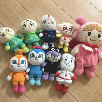호빵맨 봉제 인형 9체 세트
