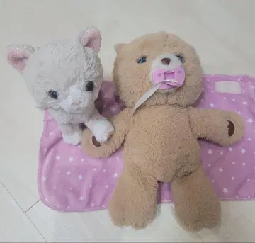안아줘 넬른 곰 & 산레몬 kitten 고양이
