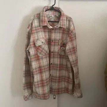 Quiksilver 체크 무늬 긴팔 셔츠 XXL