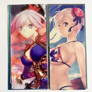 FGO 최종 재림전 편성 화면풍 카드 미야모토 무사시 2종