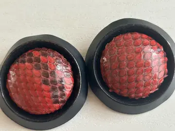 골동품 BIG 빨간색 천연 자연 소재 앤티크 프레임 vintage 귀찌