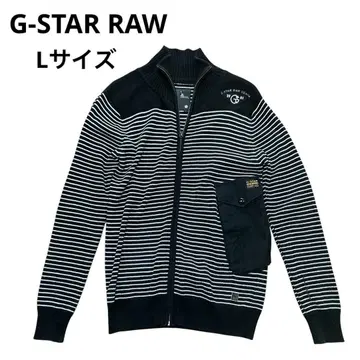 G-STAR RAW 지스타로우 풀 집업 니트 스웨터 린넨 혼방 자수