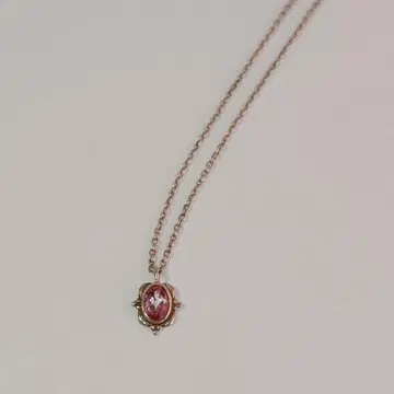 비쥬마마 목걸이 핑크 토파즈 실버 925