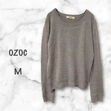 OZOC 오조크 긴팔 스웨터 (M) 그레이 무지 심플 캐주얼 새상품급