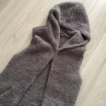 베어풋 드림 모코모코 베스트 후드 부착 다크 그레이 남녀 ok 새상품급