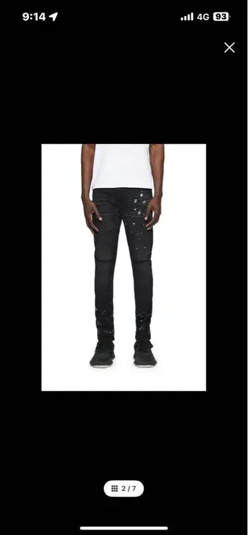 purple brand p001 slim fit jeans 사이즈 28