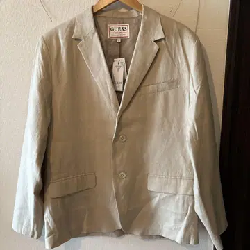 GUESS 베이지 린넨 자켓 L
