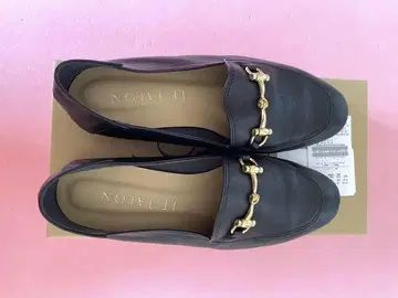 LEITON 블랙 로퍼 23.5cm