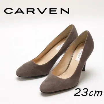 B7743 새상품급 CARVEN 칼벤 힐 스웨이드 펌프스 23cm