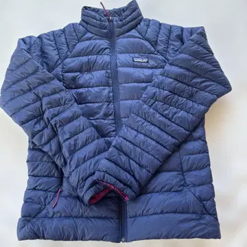 Patagonia 다운 후디 L 네이비/핑크